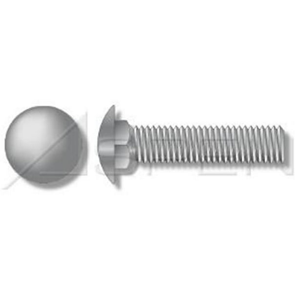 A307 Steel Carriage Bolts Full Thread Square Neck Round Head 300 pcs Hot Dip Galvanized 5/16-18 X 3-1/2 